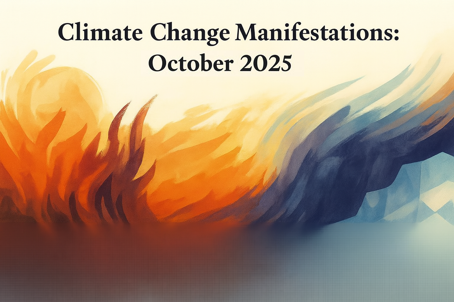 Climate Change Manifestations Illustration